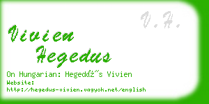 vivien hegedus business card